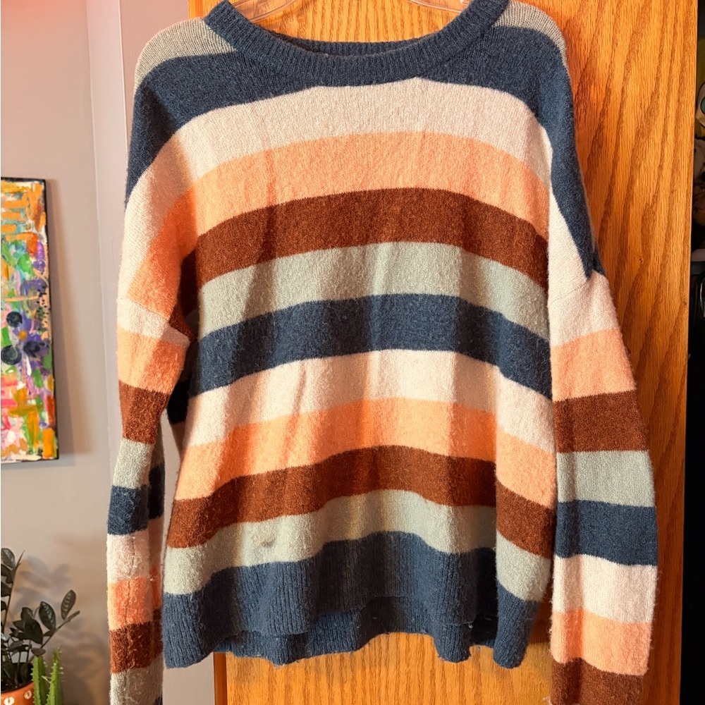 MADEWELL Striped Multicolor Women's Sweater